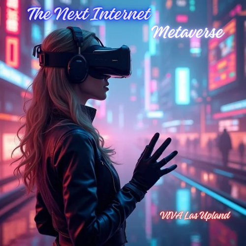 Metaverse futuristic cityscape illustrating virtual economy and NFTs